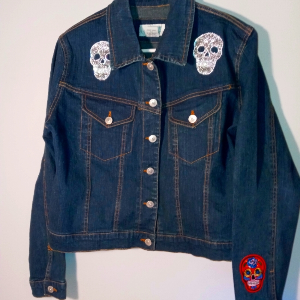 Denim Sugar Skull Jacket (14)